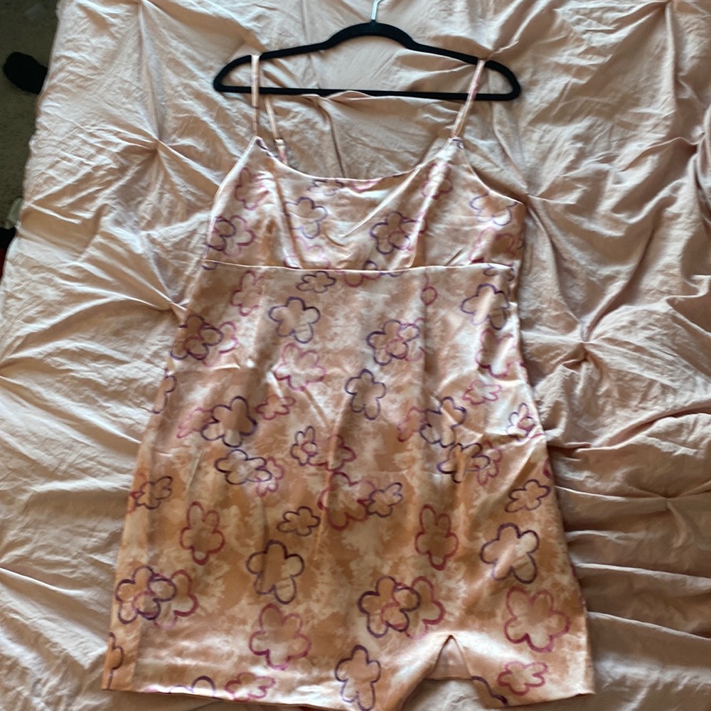 Wild fable pink floral bodycon dress